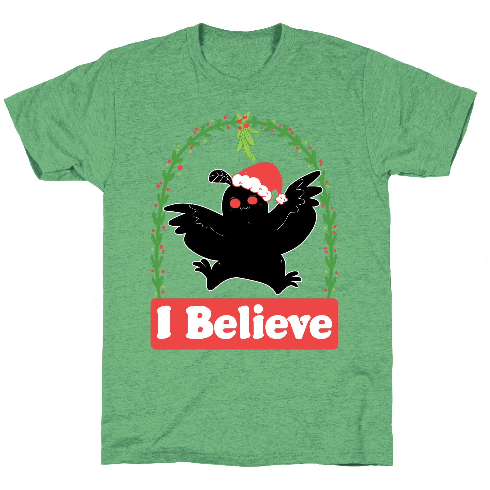 I Believe - Christmas Mothman  Unisex Triblend Tee